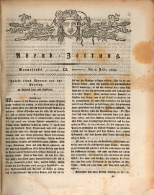 Abend-Zeitung Samstag 9. Februar 1805