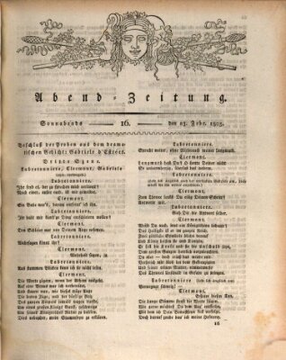 Abend-Zeitung Samstag 23. Februar 1805