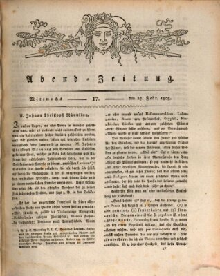 Abend-Zeitung Mittwoch 27. Februar 1805