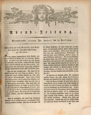 Abend-Zeitung Samstag 13. April 1805