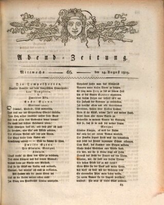 Abend-Zeitung Mittwoch 14. August 1805