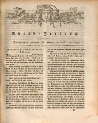 Abend-Zeitung Samstag 21. September 1805