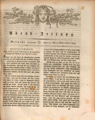 Abend-Zeitung Mittwoch 25. September 1805