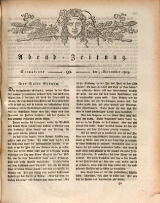 Abend-Zeitung Samstag 9. November 1805