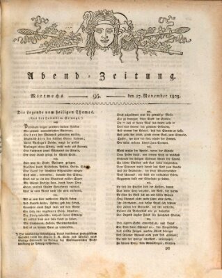 Abend-Zeitung Mittwoch 27. November 1805