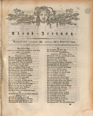 Abend-Zeitung Samstag 7. Dezember 1805