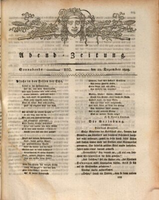 Abend-Zeitung Samstag 21. Dezember 1805