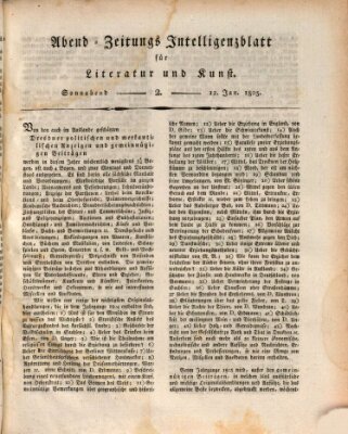 Abend-Zeitung Samstag 12. Januar 1805