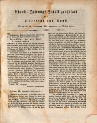 Abend-Zeitung Samstag 9. März 1805