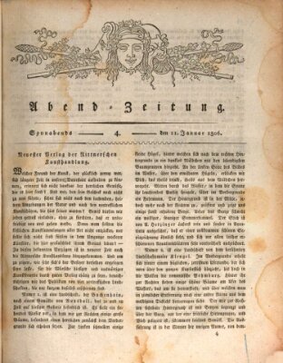 Abend-Zeitung Samstag 11. Januar 1806