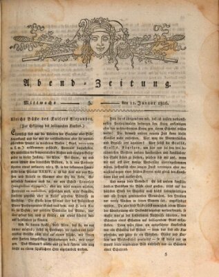 Abend-Zeitung Mittwoch 15. Januar 1806