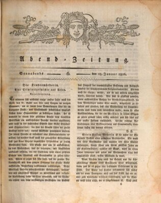 Abend-Zeitung Samstag 18. Januar 1806