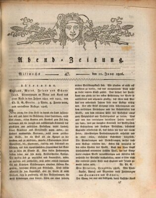 Abend-Zeitung Mittwoch 11. Juni 1806