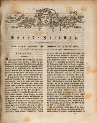 Abend-Zeitung Mittwoch 25. Juni 1806