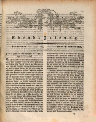 Abend-Zeitung Samstag 27. September 1806