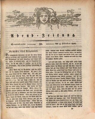 Abend-Zeitung Samstag 4. Oktober 1806