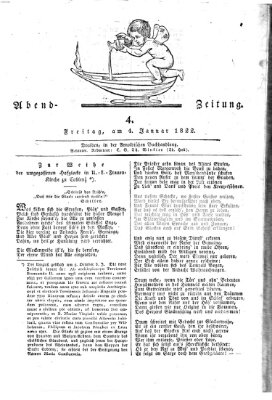 Abend-Zeitung Freitag 4. Januar 1822