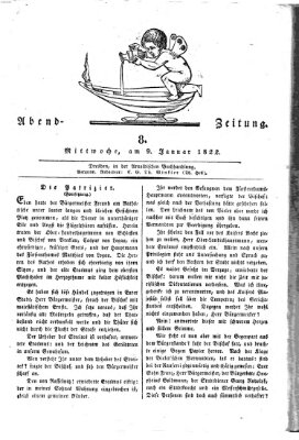 Abend-Zeitung Mittwoch 9. Januar 1822