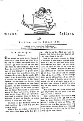 Abend-Zeitung Freitag 11. Januar 1822