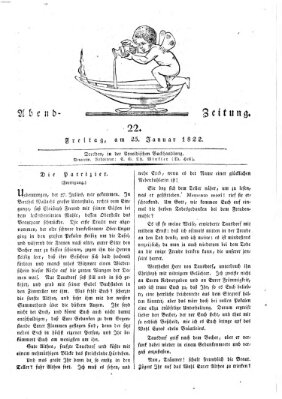 Abend-Zeitung Freitag 25. Januar 1822