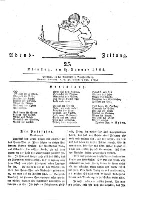 Abend-Zeitung Dienstag 29. Januar 1822