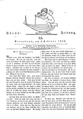 Abend-Zeitung Samstag 9. Februar 1822