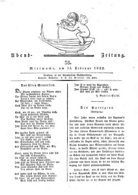 Abend-Zeitung Mittwoch 13. Februar 1822