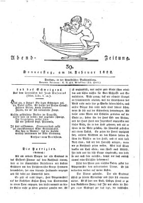 Abend-Zeitung Donnerstag 14. Februar 1822