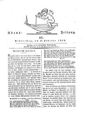 Abend-Zeitung Donnerstag 21. Februar 1822