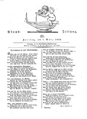 Abend-Zeitung Freitag 1. März 1822