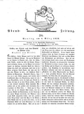 Abend-Zeitung Montag 4. März 1822