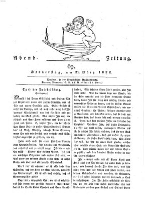 Abend-Zeitung Donnerstag 21. März 1822