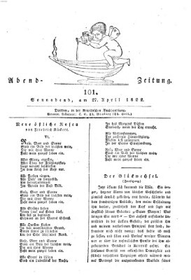 Abend-Zeitung Samstag 27. April 1822