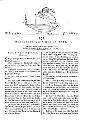 Abend-Zeitung Samstag 8. Juni 1822