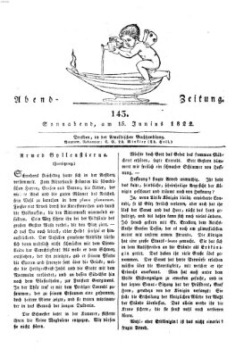 Abend-Zeitung Samstag 15. Juni 1822