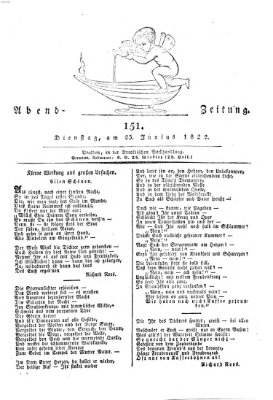 Abend-Zeitung Dienstag 25. Juni 1822