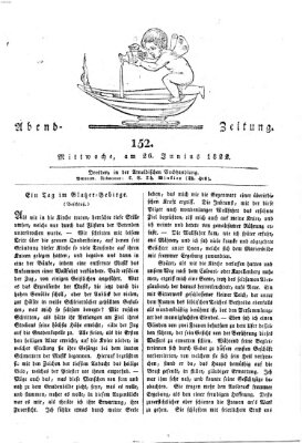 Abend-Zeitung Mittwoch 26. Juni 1822