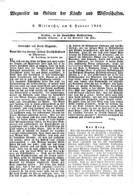 Abend-Zeitung Mittwoch 9. Januar 1822