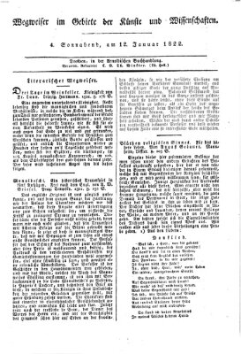 Abend-Zeitung Samstag 12. Januar 1822