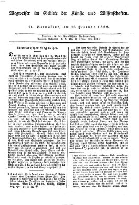 Abend-Zeitung Samstag 16. Februar 1822