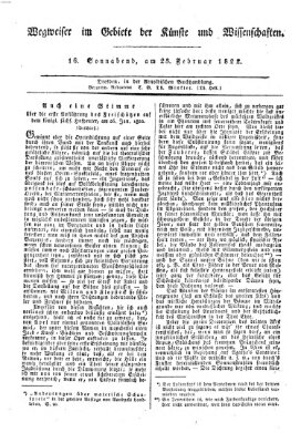 Abend-Zeitung Samstag 23. Februar 1822