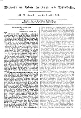 Abend-Zeitung Mittwoch 24. April 1822