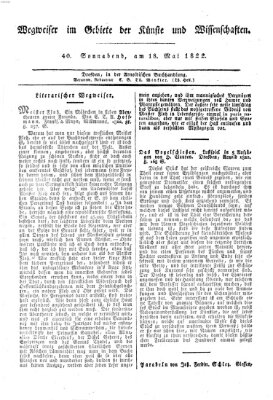 Abend-Zeitung Samstag 18. Mai 1822