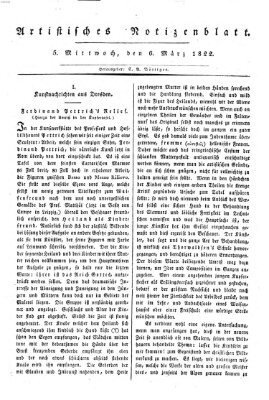 Abend-Zeitung Mittwoch 6. März 1822