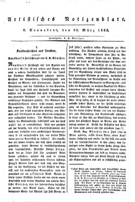 Abend-Zeitung Samstag 30. März 1822