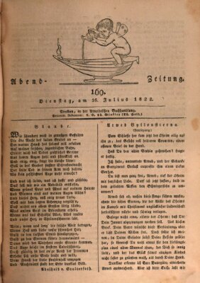 Abend-Zeitung Dienstag 16. Juli 1822