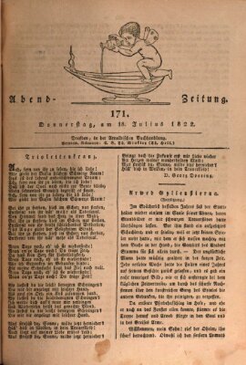 Abend-Zeitung Donnerstag 18. Juli 1822