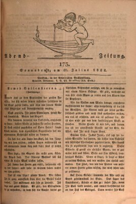 Abend-Zeitung Samstag 20. Juli 1822