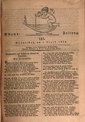 Abend-Zeitung Donnerstag 1. August 1822