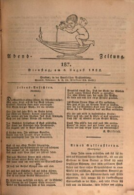 Abend-Zeitung Dienstag 6. August 1822